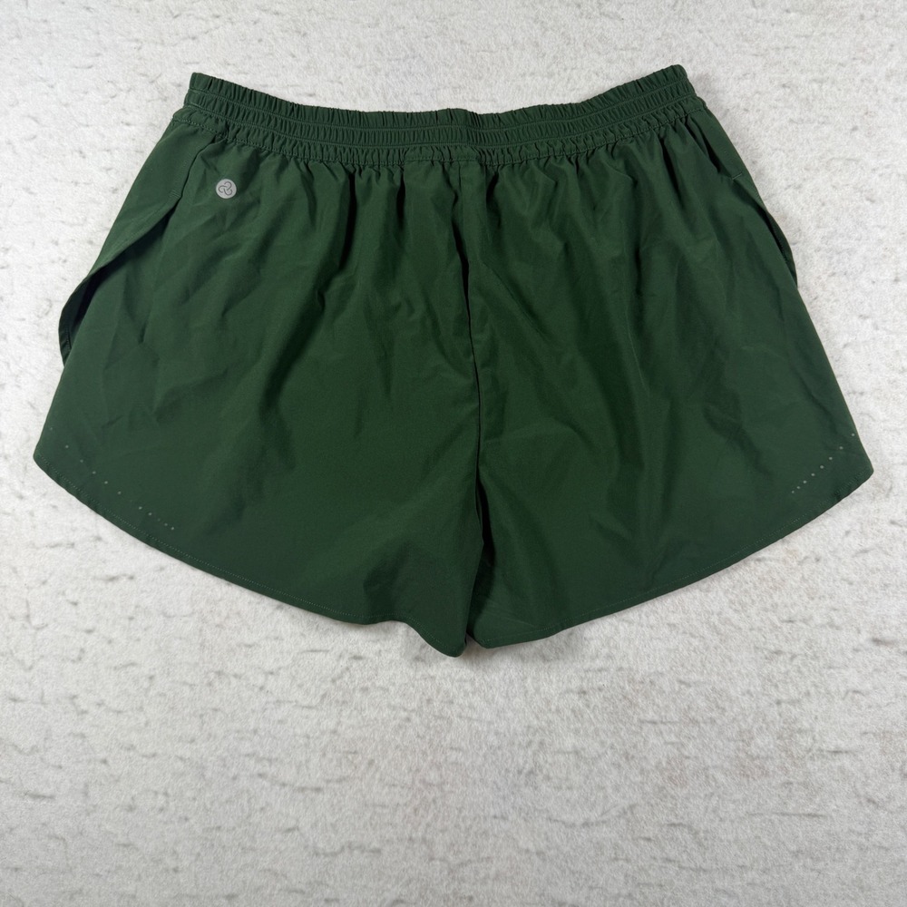 Zella Womens Forest Green Running Shorts Elastic Waist Built-in Liner Size S‎ - Picture 2 of 8